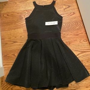 BD junior black sparkle dress BWT